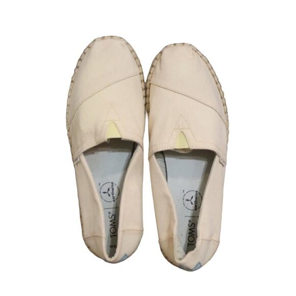 Toms Natural Alpargata Rope Recycled Espadrille Slip-On Sz 8.5 - Picture 1 of 11